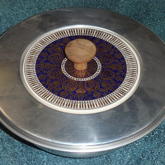 BW BUENILUM Aluminum Covered Casserole Dish With Pyrex BB-14 Bowl RARE FIND! - Picture 1 of 9